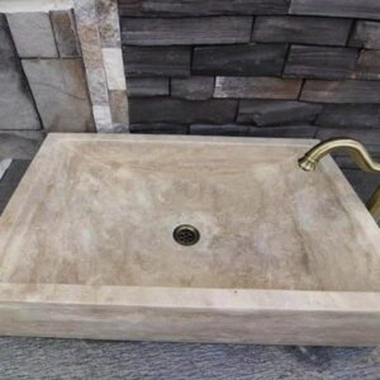 Solid Travertine Sink