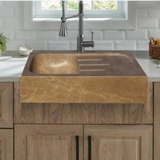 Solid Travertine Sink