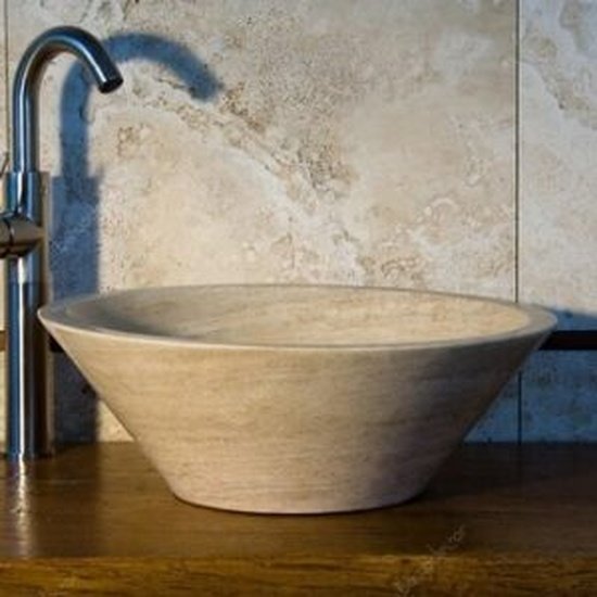 Solid Travertine Sink