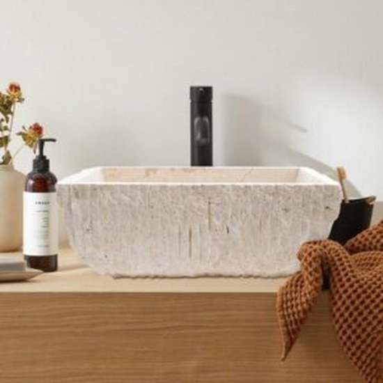 Solid Travertine Sink