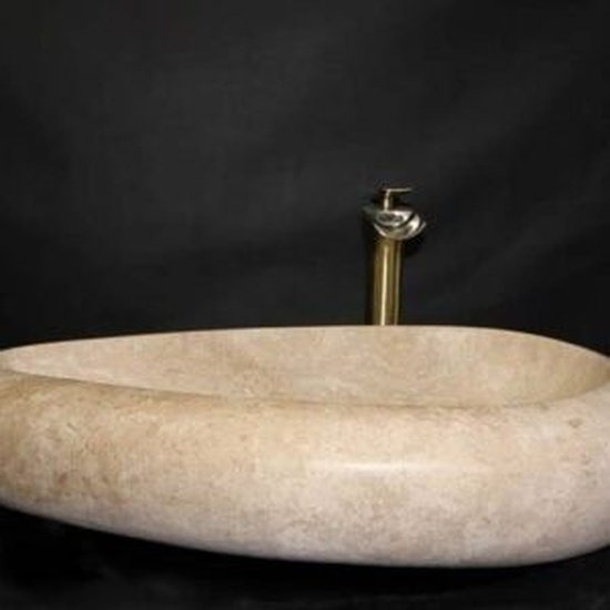 Solid Travertine Sink