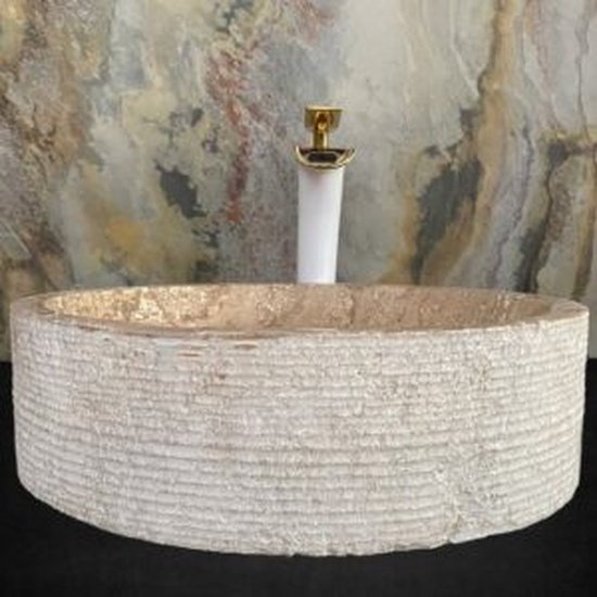 Solid Travertine Sink