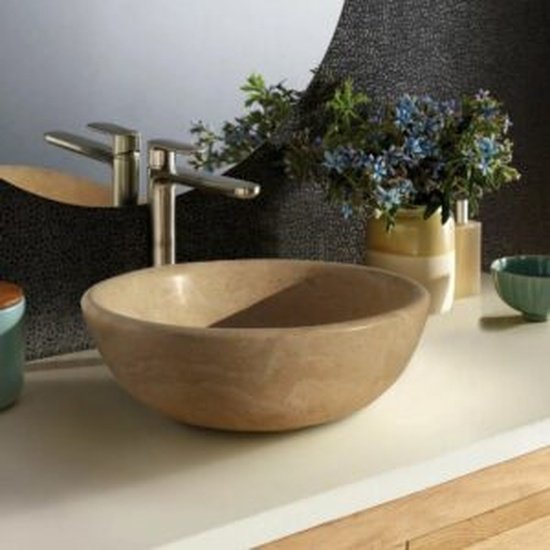 Solid Travertine Sink