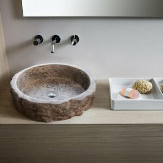 Solid Travertine Sink