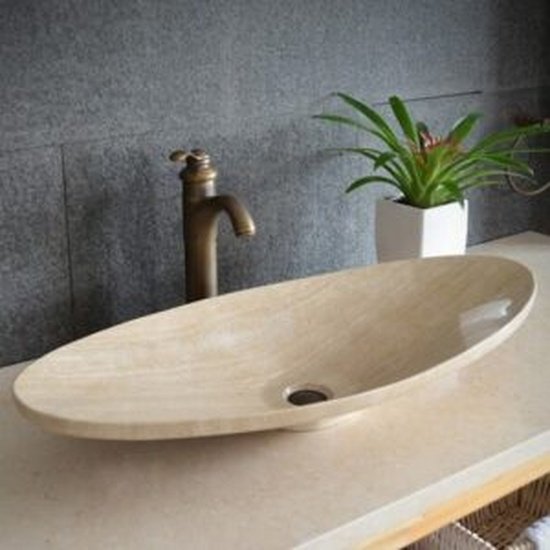 Solid Travertine Sink
